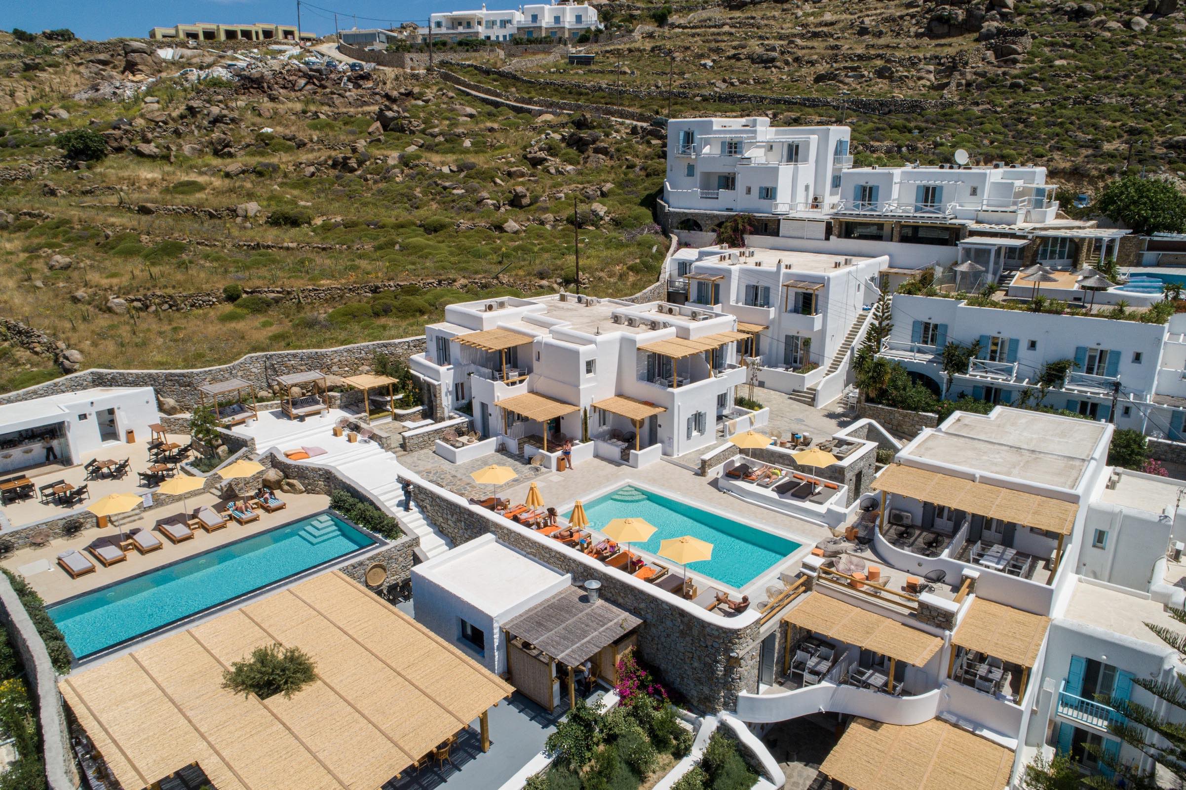 Artemoulas Studios pool and buildings